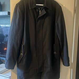 GAP Men's Dark Charcoal Trench Coat